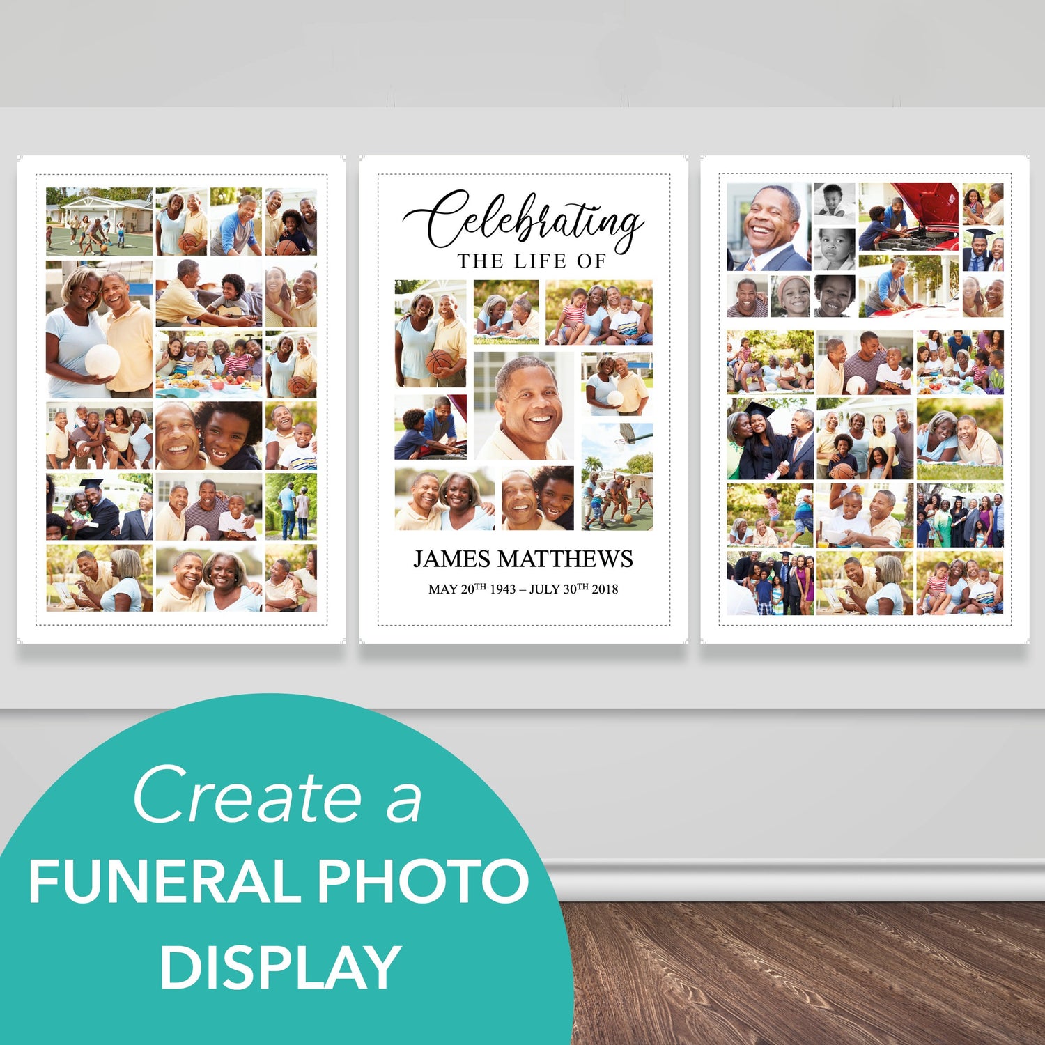 Funeral Photo Displays