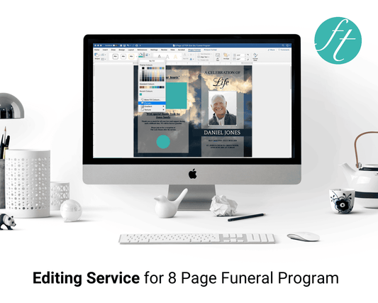 8 Page Program Editing Service