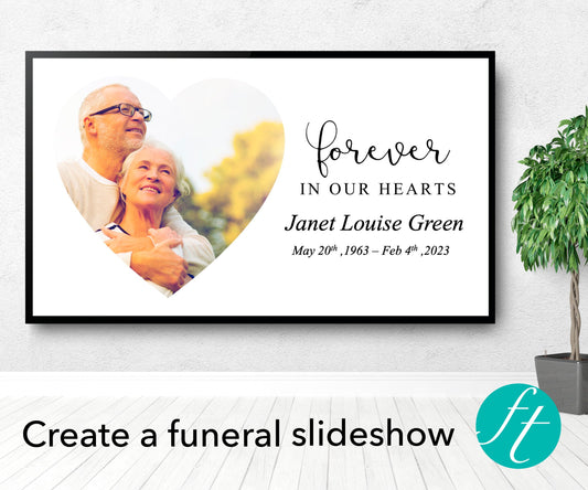 Premium Funeral Slideshow Template in Minimalist White