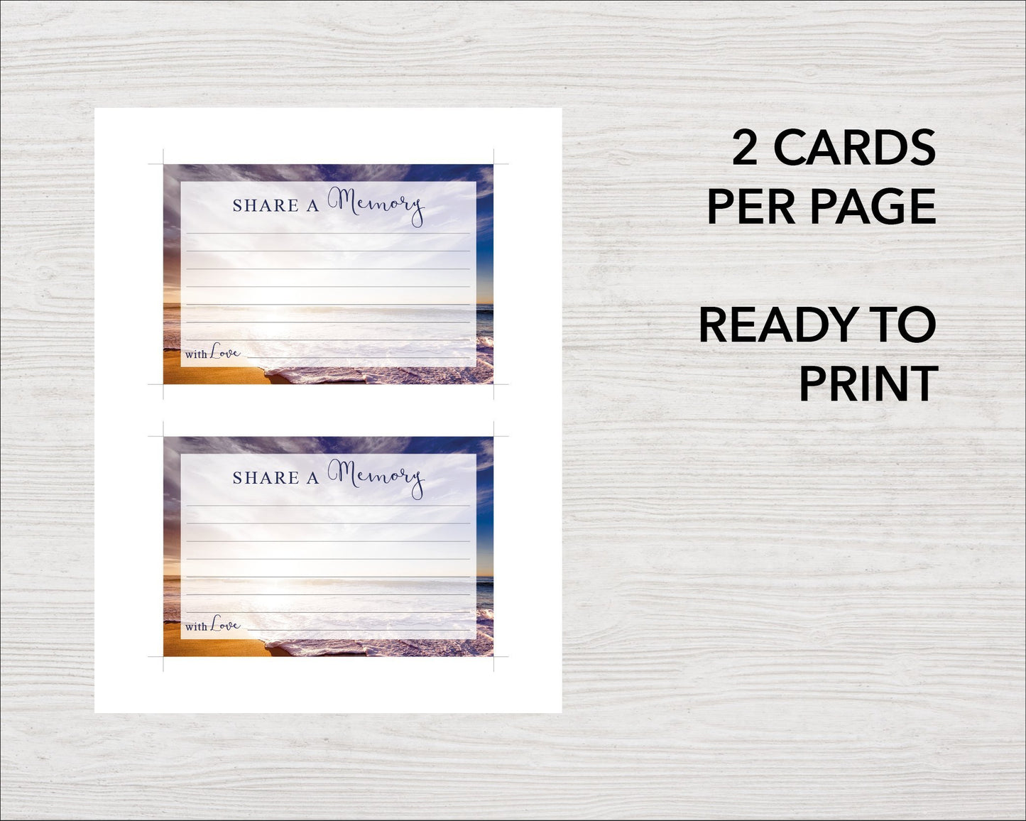 Waves Share a Memory Sign and Cards