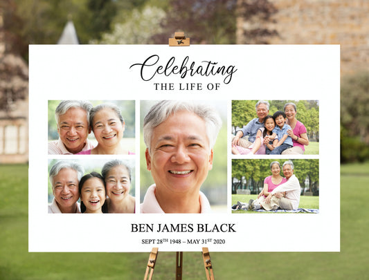 Landscape Photos Funeral Welcome Sign