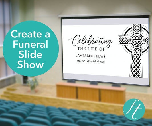 Catholic Cross Funeral Slide Show Template