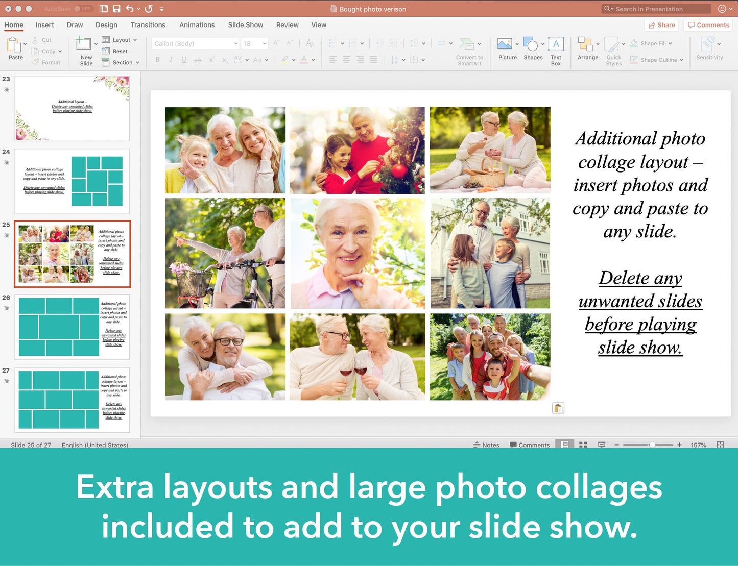 Floral Burst Funeral Slide Show Template