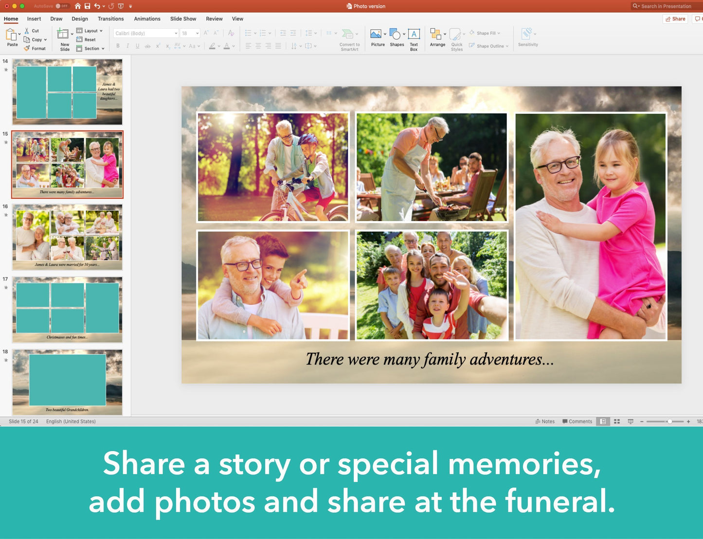 Mountain Funeral Slide Show Template