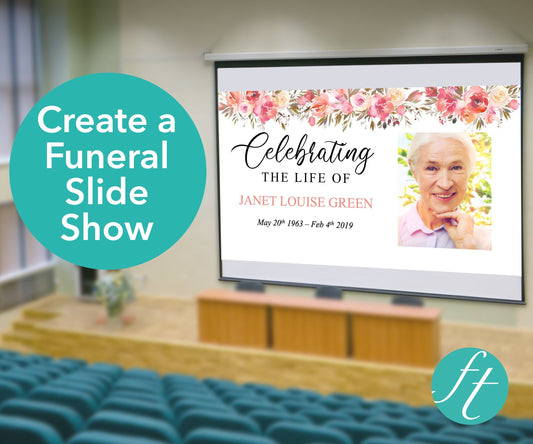 Spring Flowers Funeral Slide Show Template