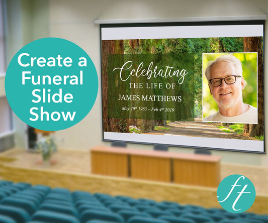 Woodland Funeral Slide Show Template