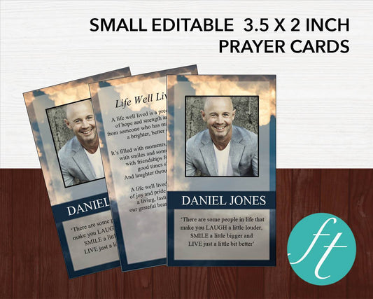 Sky Funeral Prayer Card