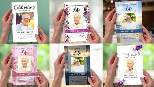 Celebrate Their Life: 6 Easy-To-Edit CANVA Funeral Program Templates
