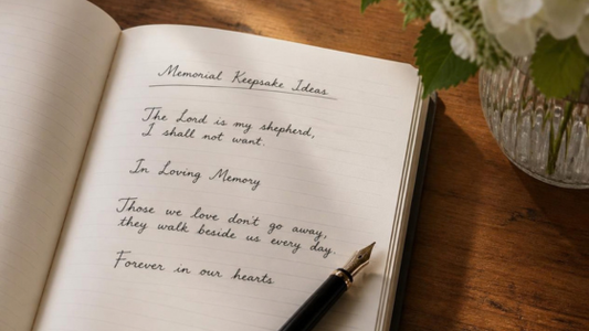 Funeral Prayer Card Wording Examples