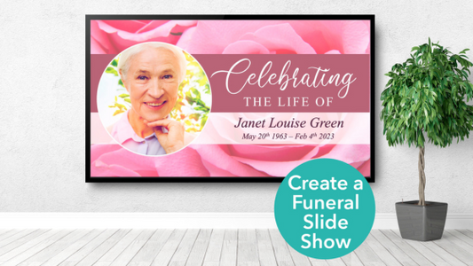 How Do You Make a Good Slideshow for a Funeral?