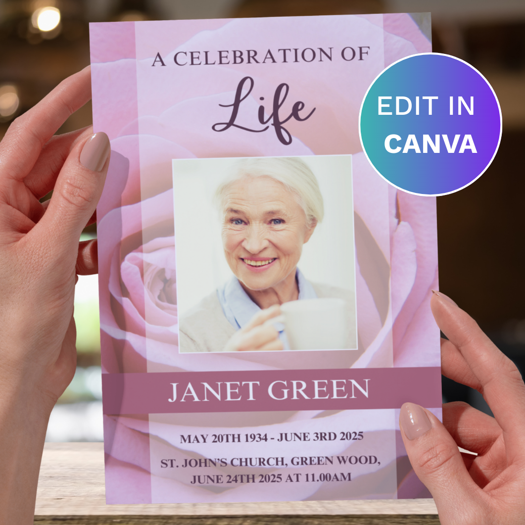 NEW: Funeral Program Templates in Canva