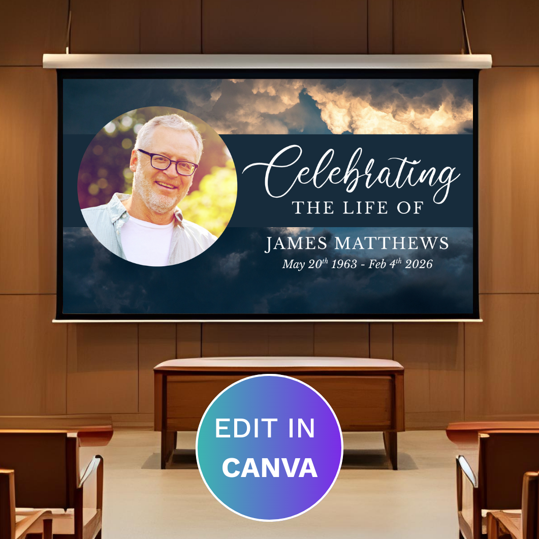 NEW: Funeral Slideshows in Canva