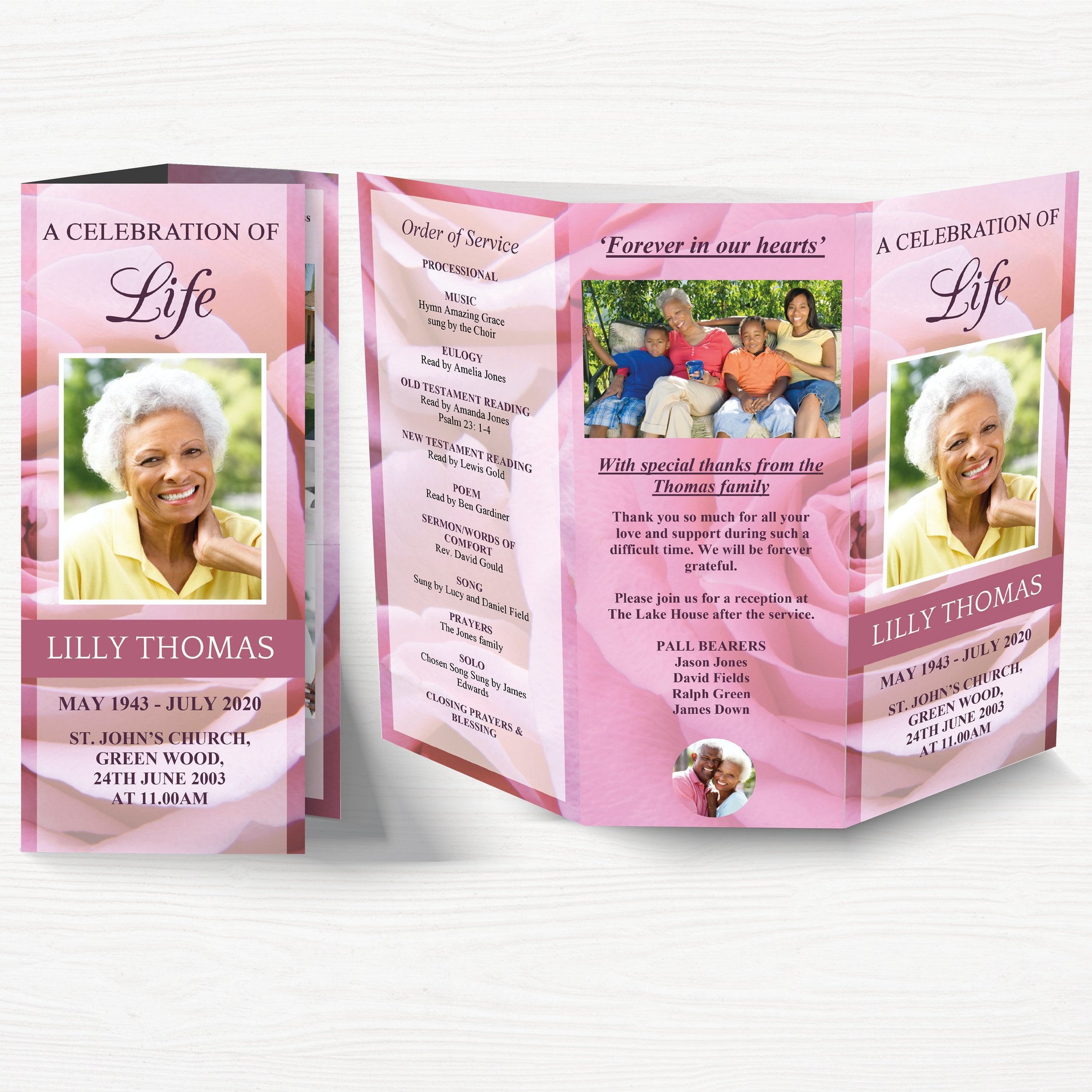 Trifold funeral program templates tagged for men funeral templates