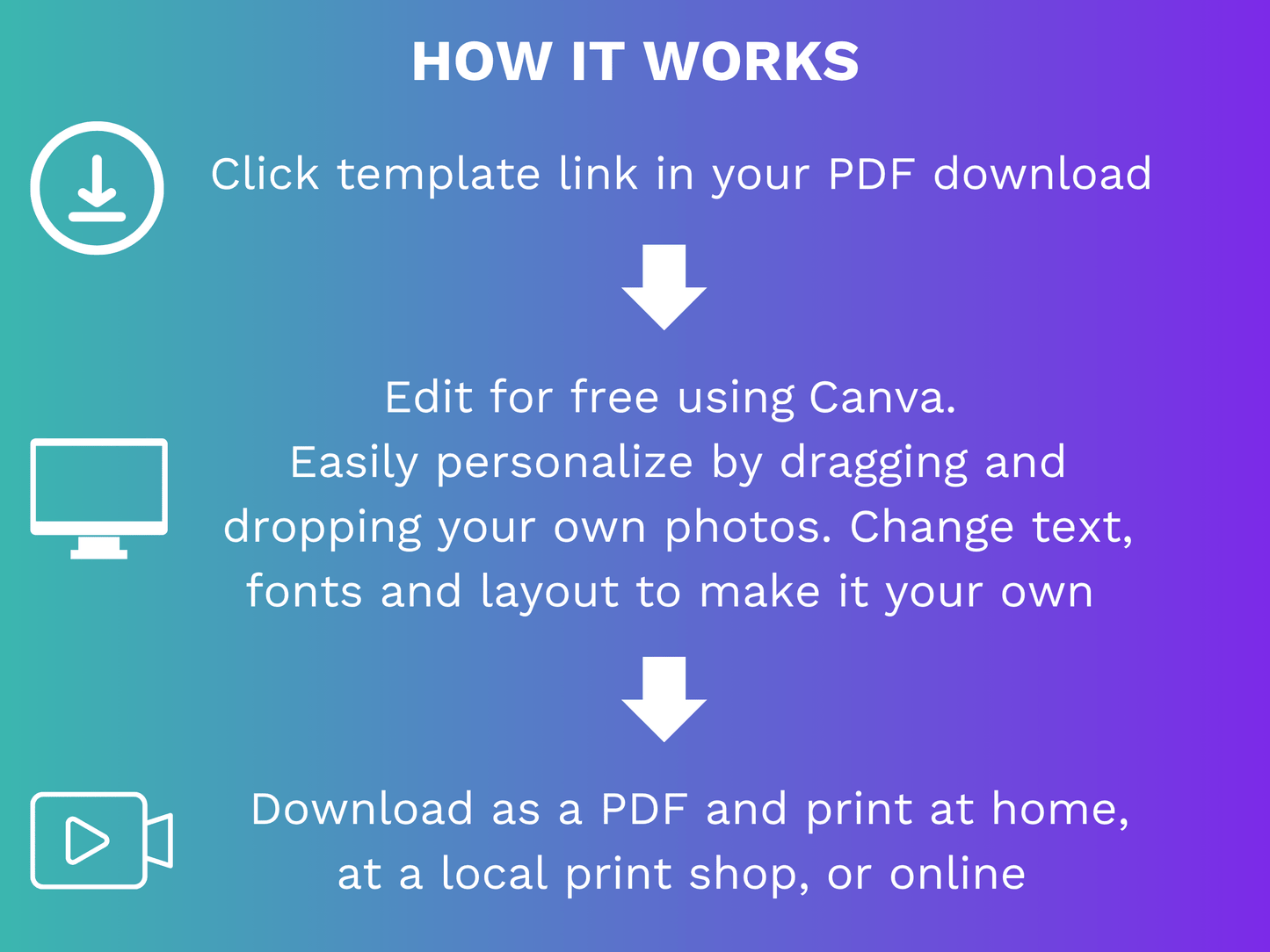 8 Page Lavender CANVA Funeral Program Template