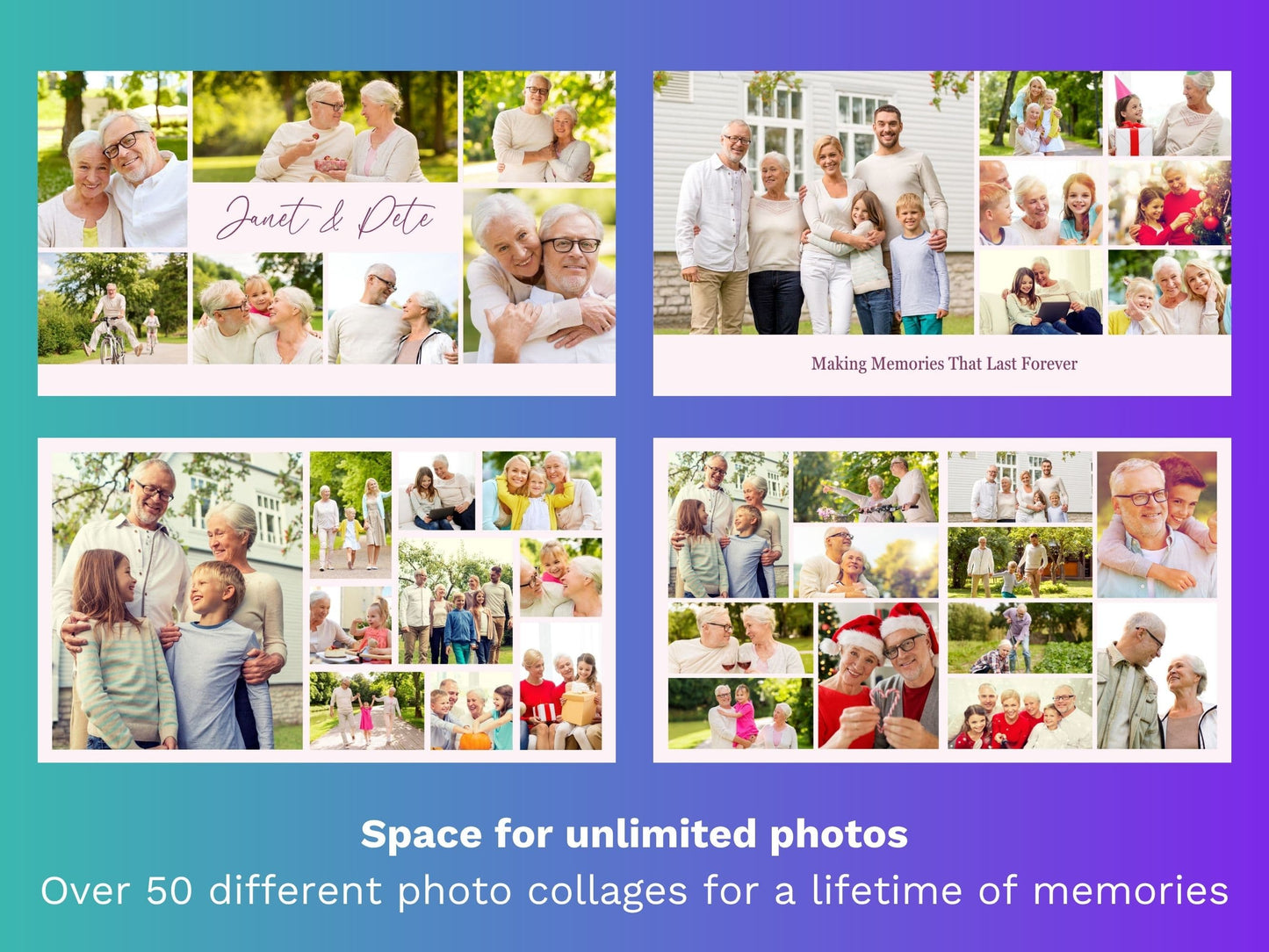 Modern Pink Canva Funeral Slideshow Template