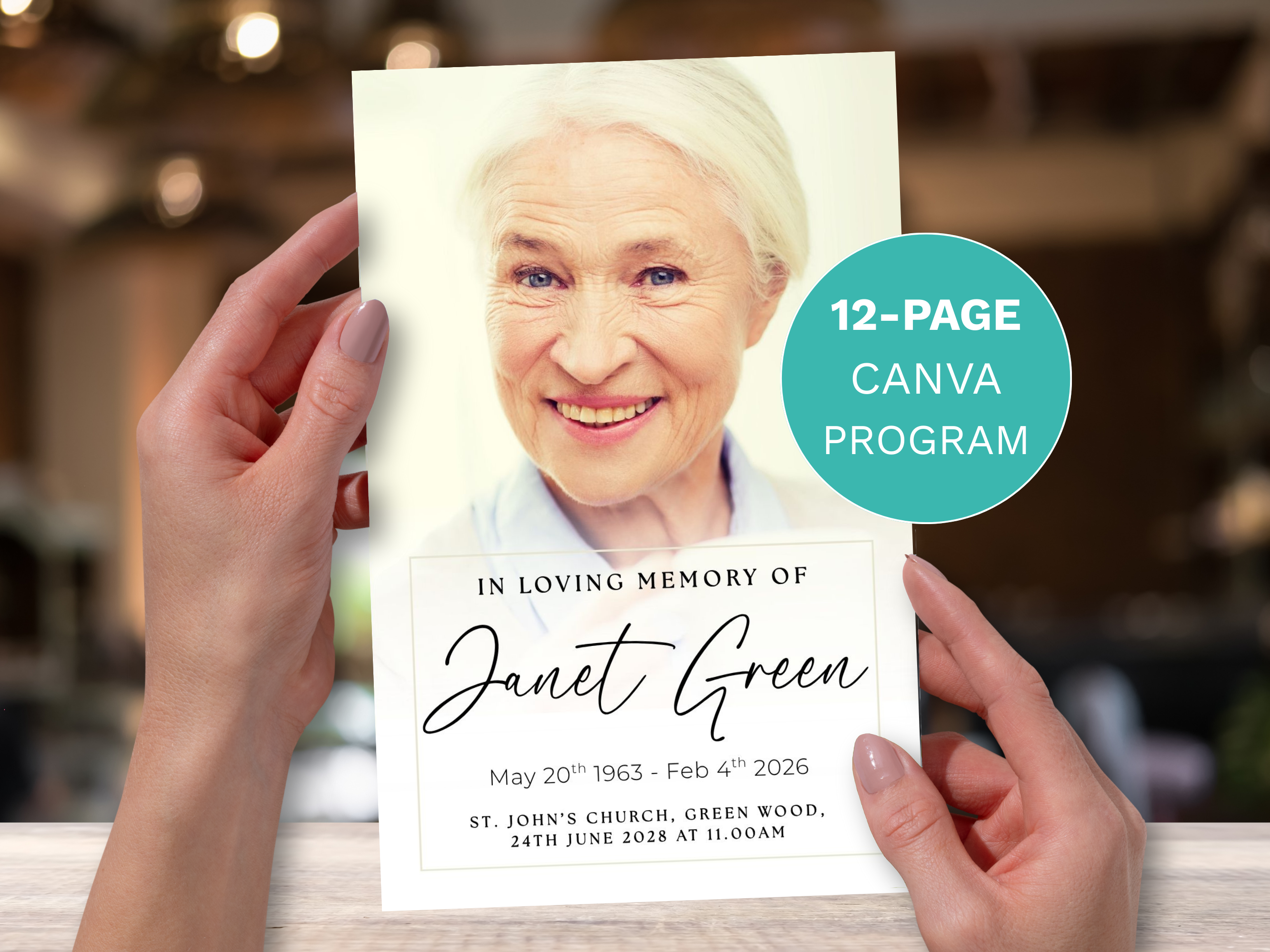Canva Funeral Program Templates Funeral Templates