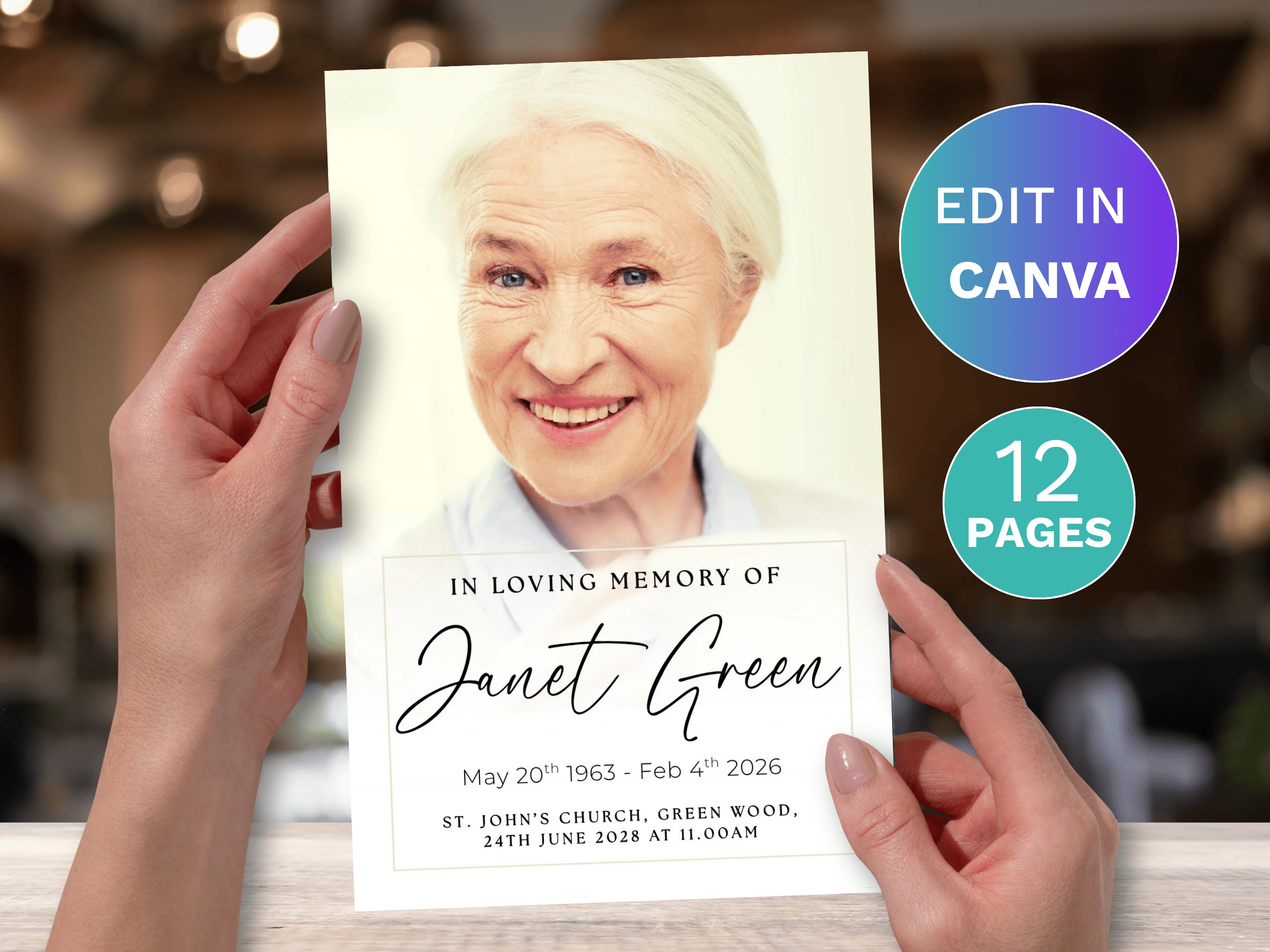 12-page-family-canva-funeral-program-template