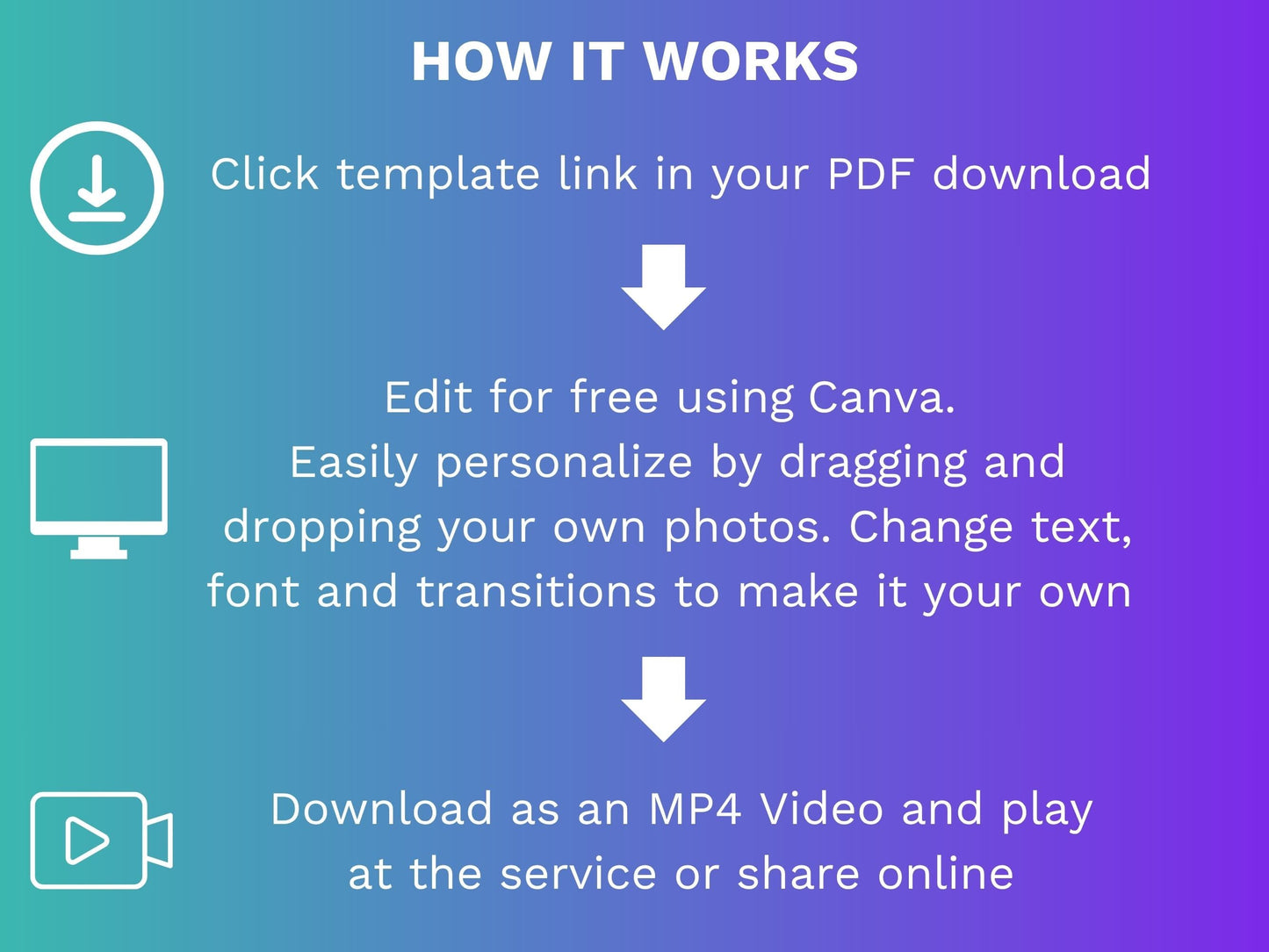 Modern Pink Canva Funeral Slideshow Template