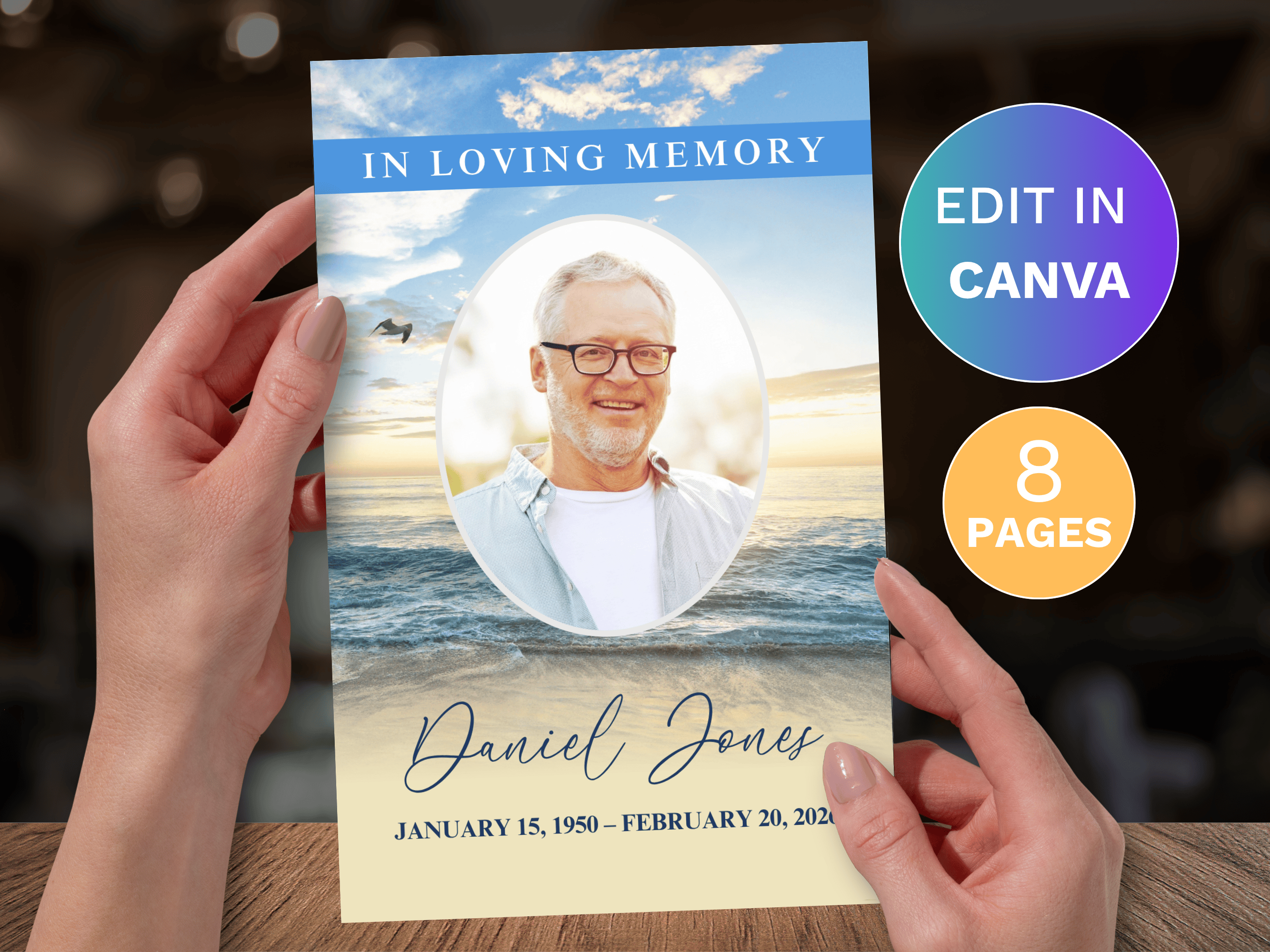 8-page-beach-canva-funeral-program-template