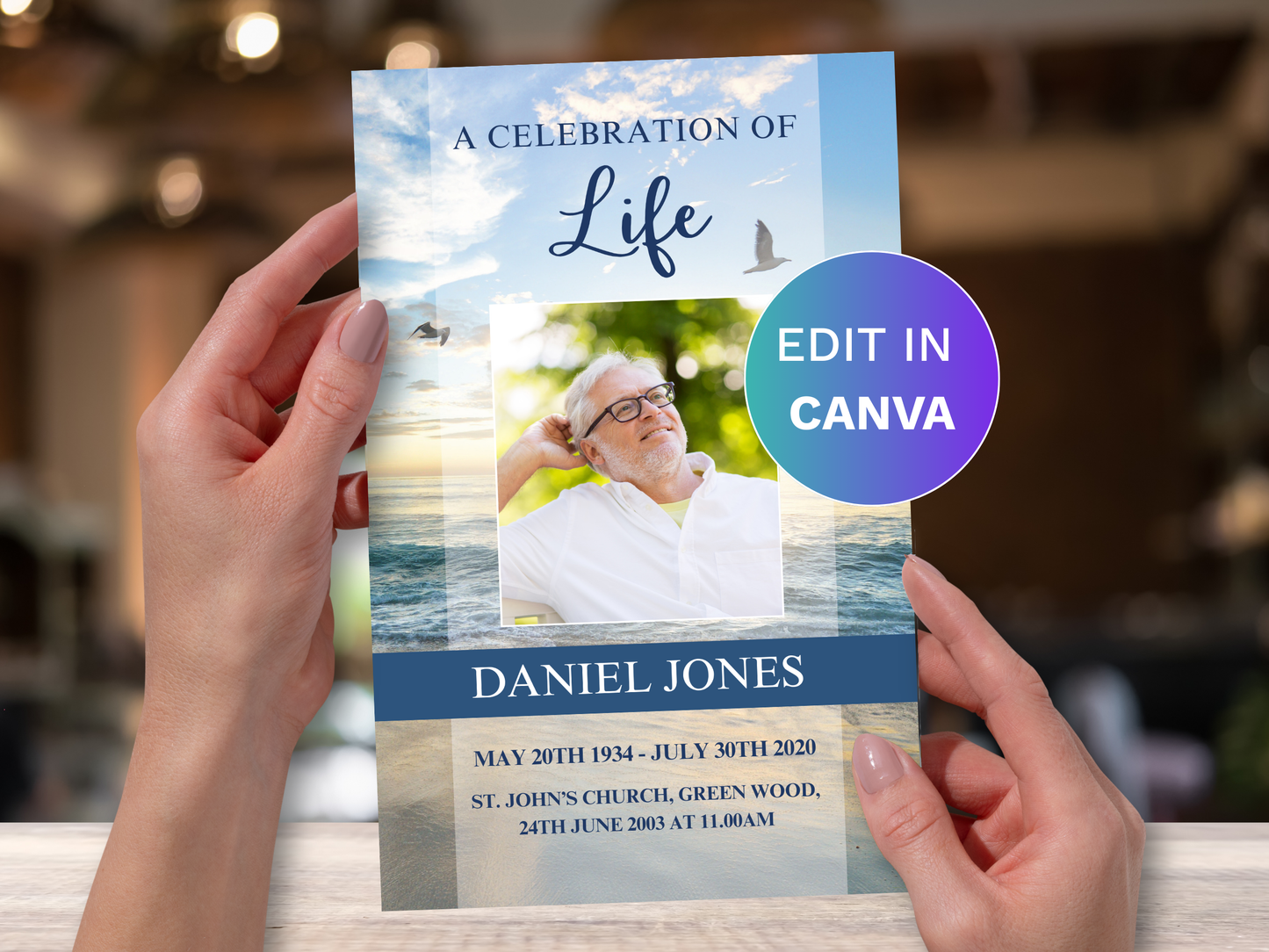 Top Three CANVA 4-Page Funeral Program Templates (Commercial Licenses)