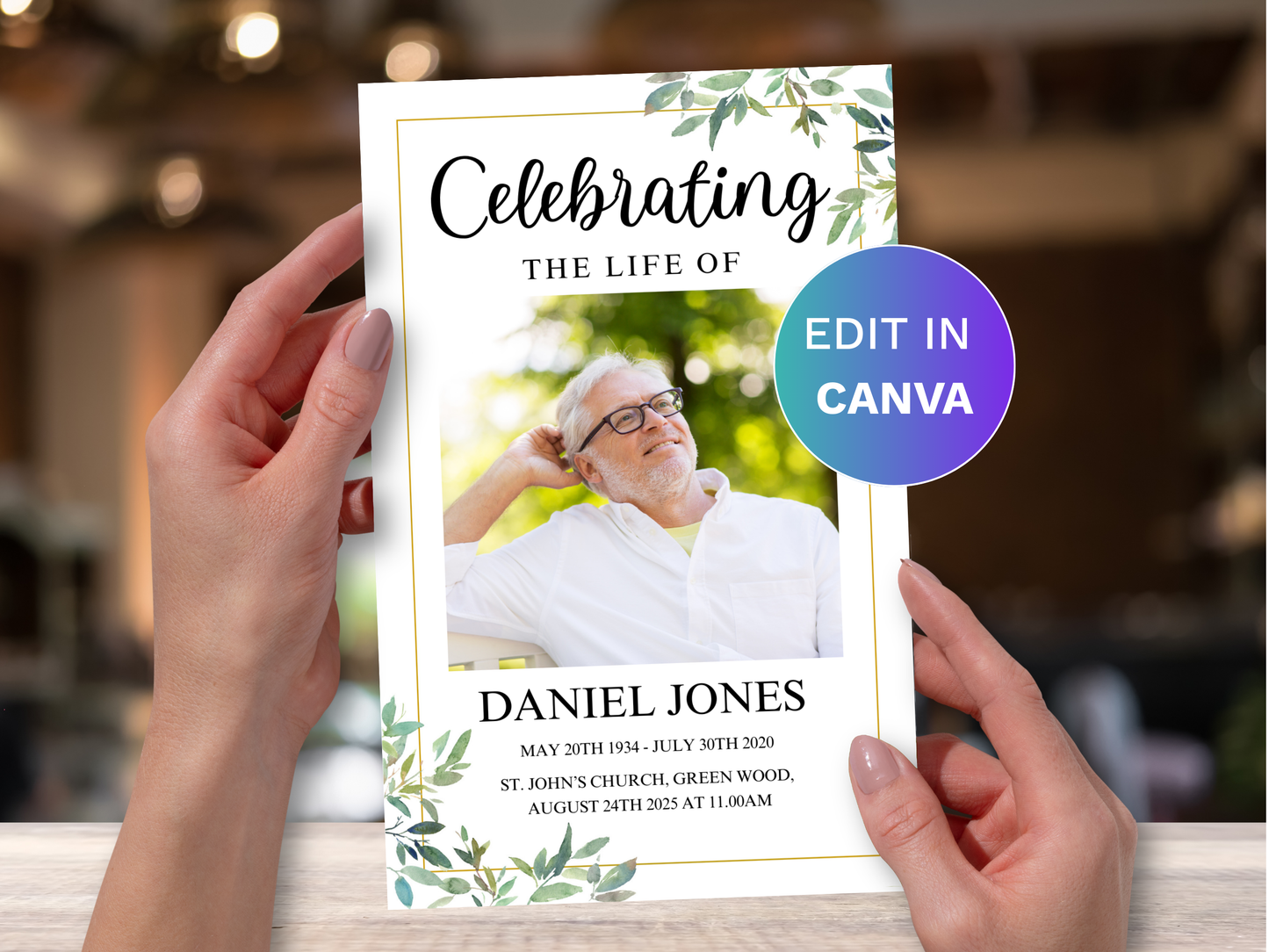 Top Three CANVA 4-Page Funeral Program Templates (Commercial Licenses)