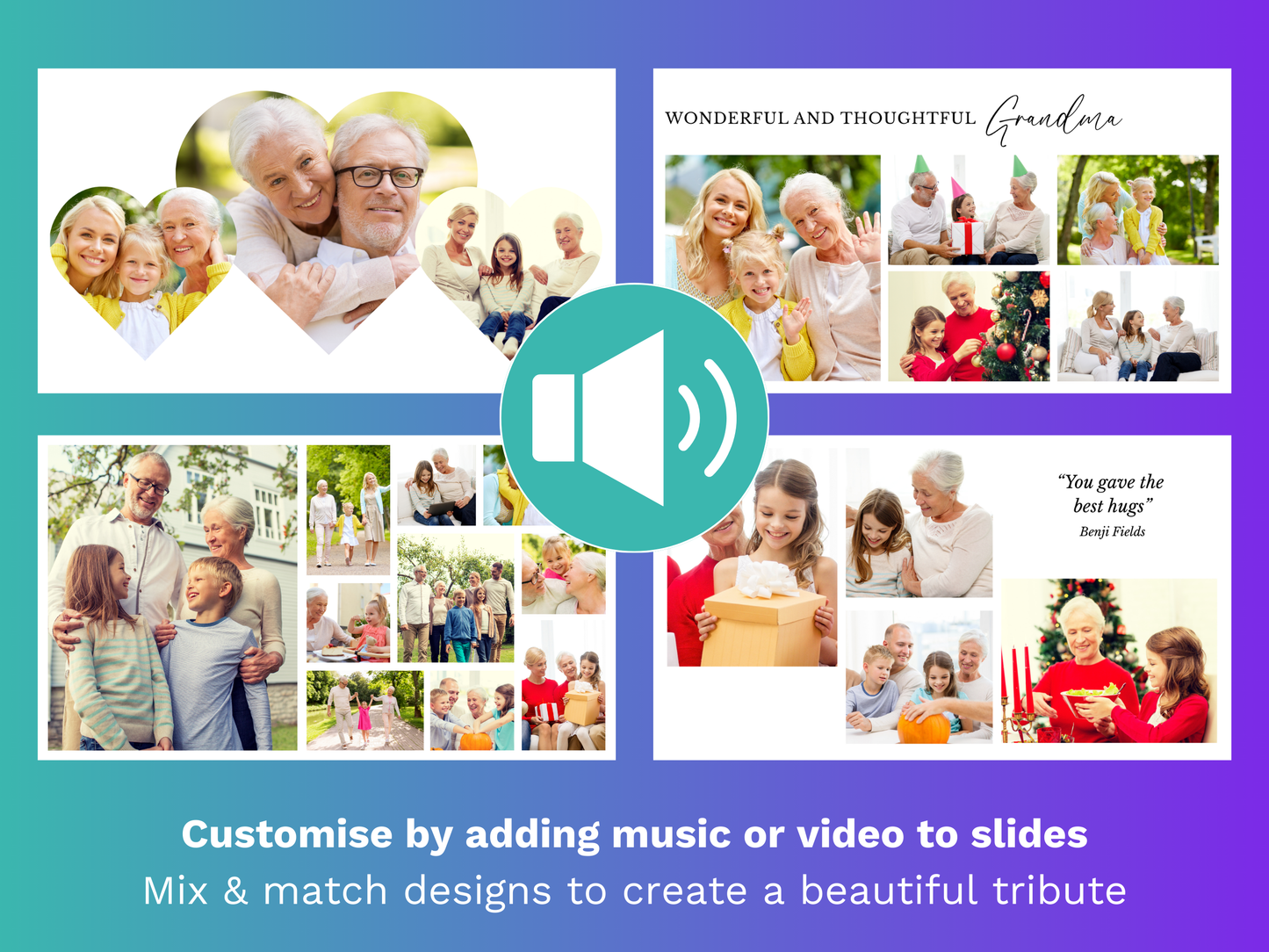 Canva Funeral Slideshow Template in Minimalist White Funeral Templates