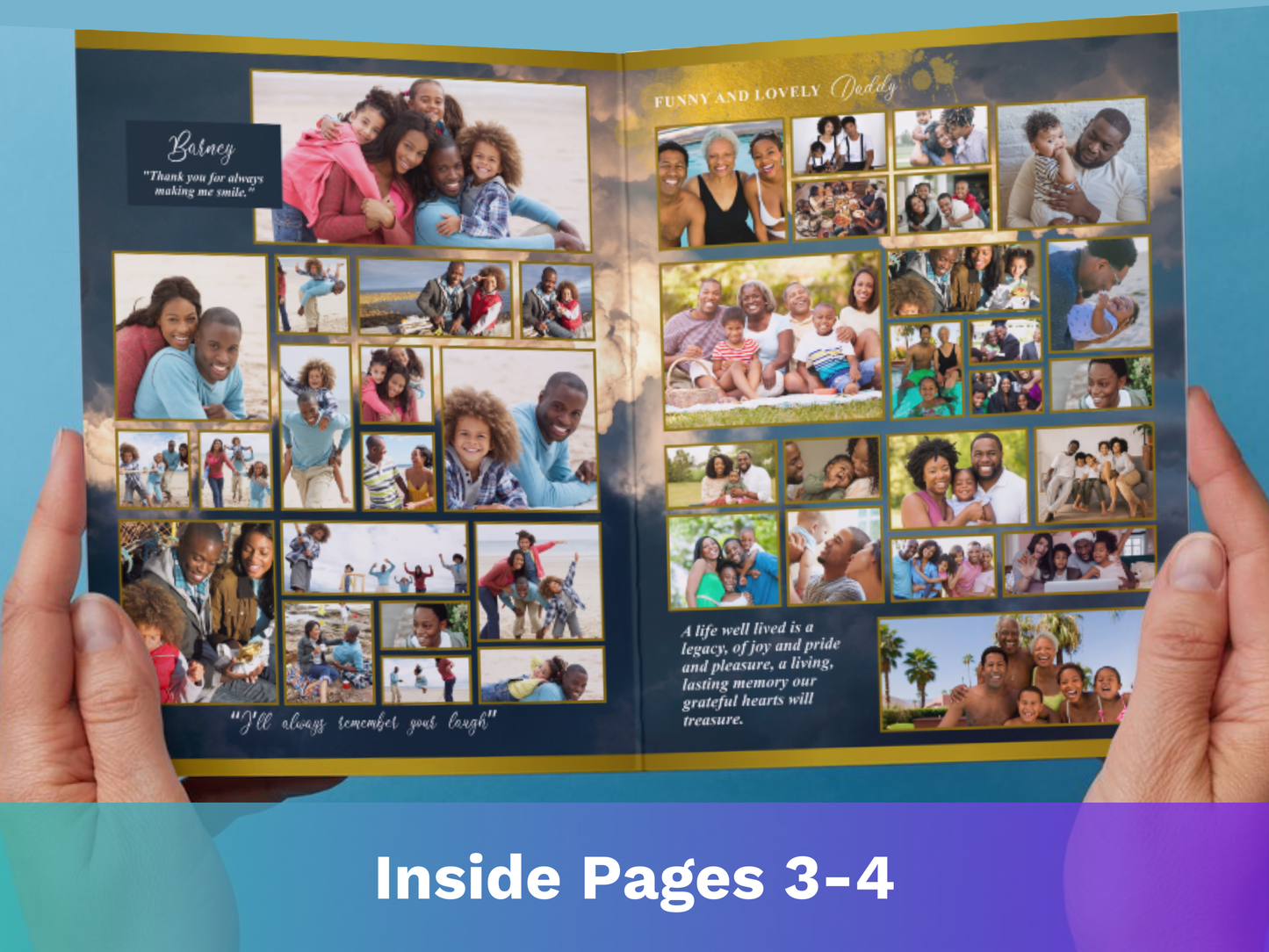 Top Three CANVA 8-Page 11x17" Funeral Program Templates (Commercial Licenses)