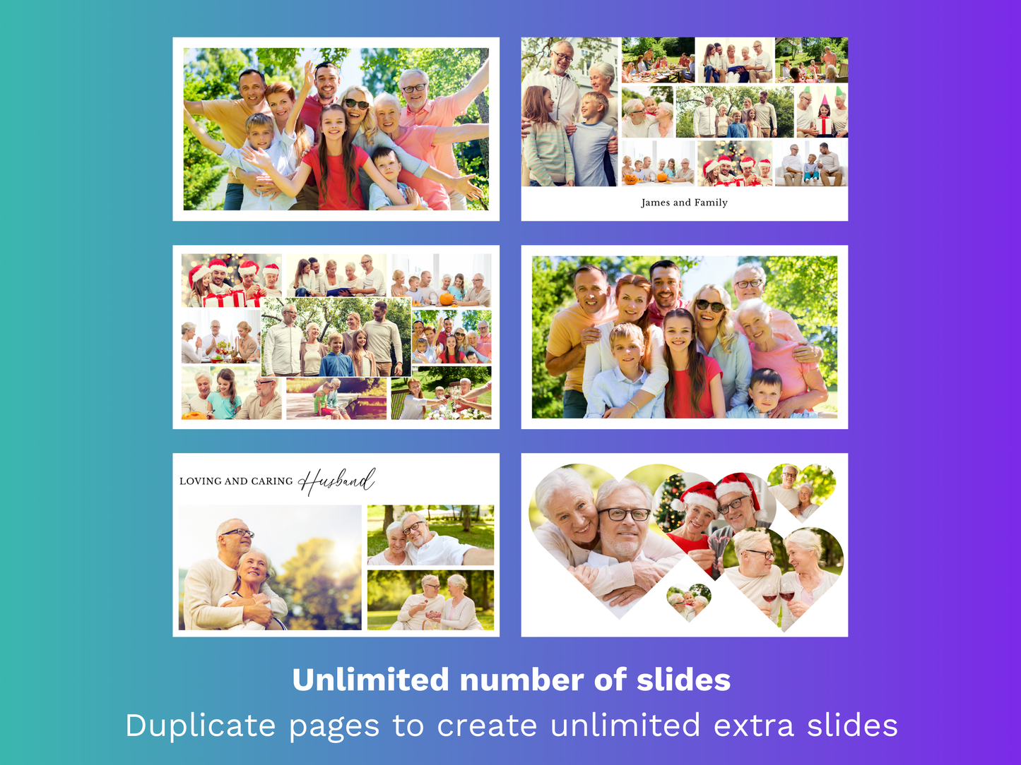 Canva Funeral Slideshow Template in Classic White