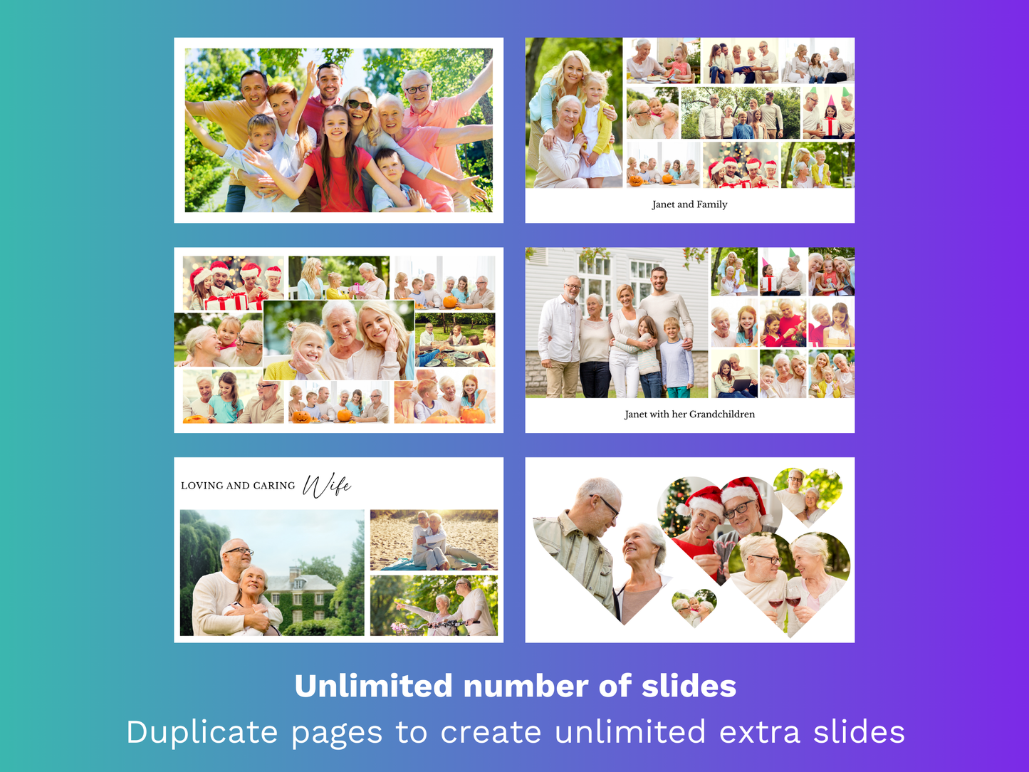 Canva Funeral Slideshow Template in Minimalist White