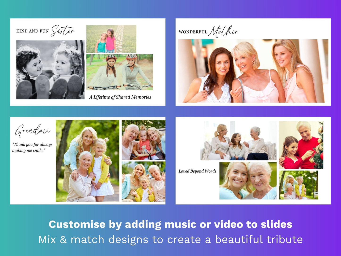 Modern Canva Funeral Slideshow Template