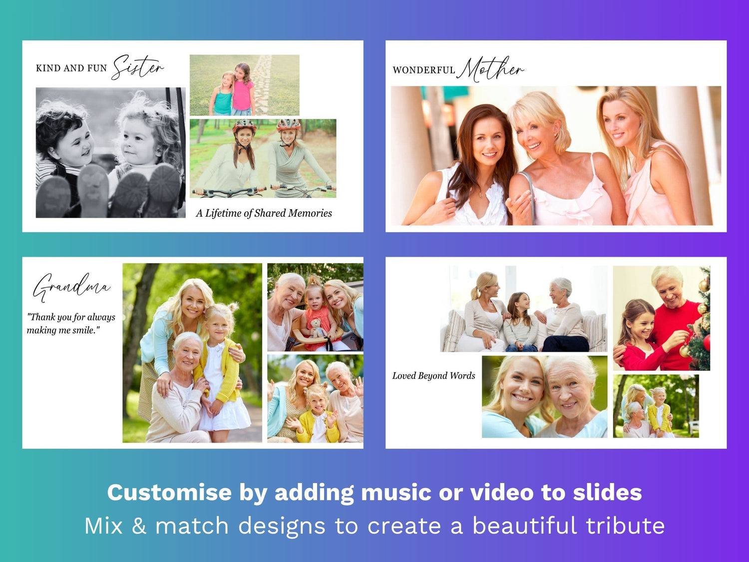 Modern Canva Funeral Slideshow Template