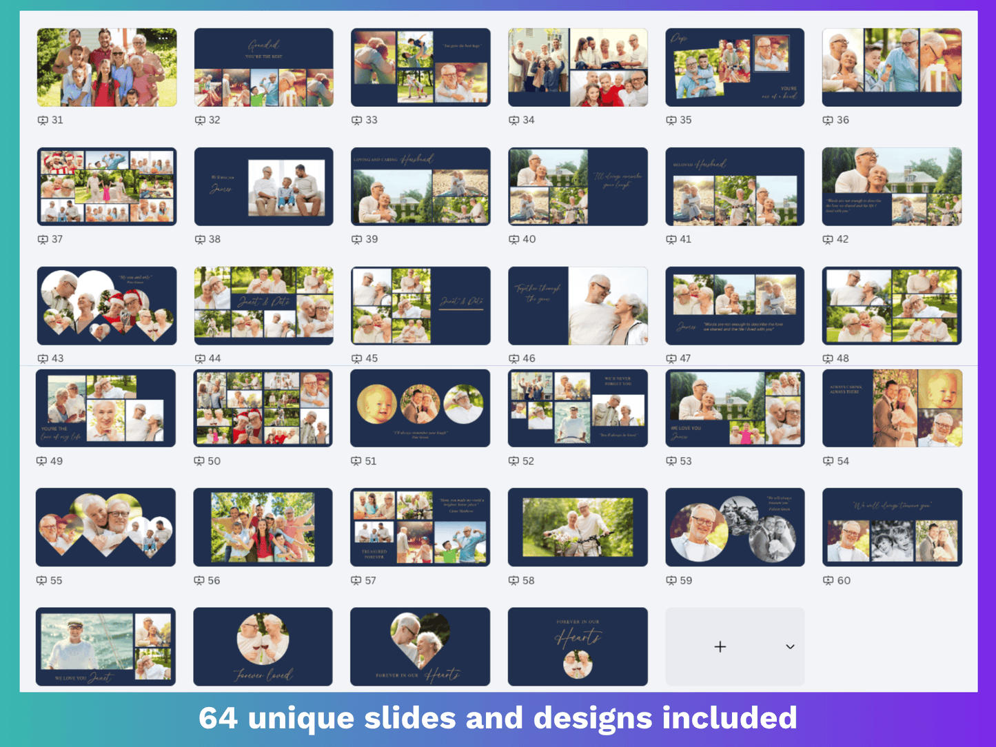 Navy Cross Canva Funeral Slideshow Template
