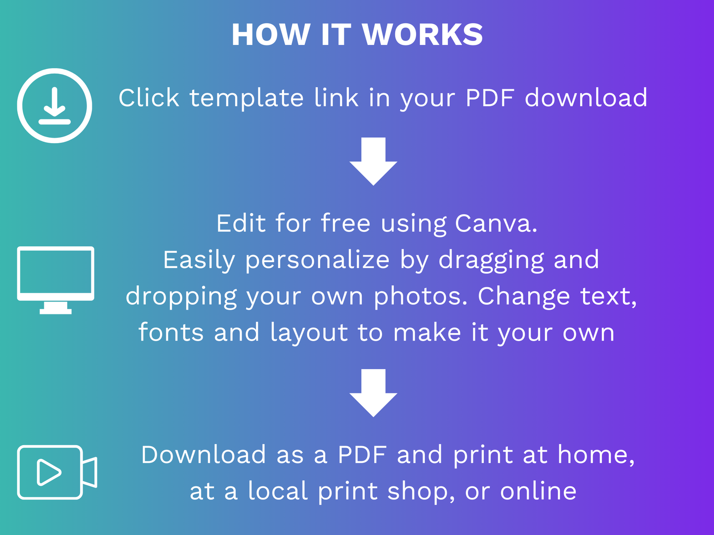 Trifold Gold Sky CANVA Funeral Program Template (Commercial License)