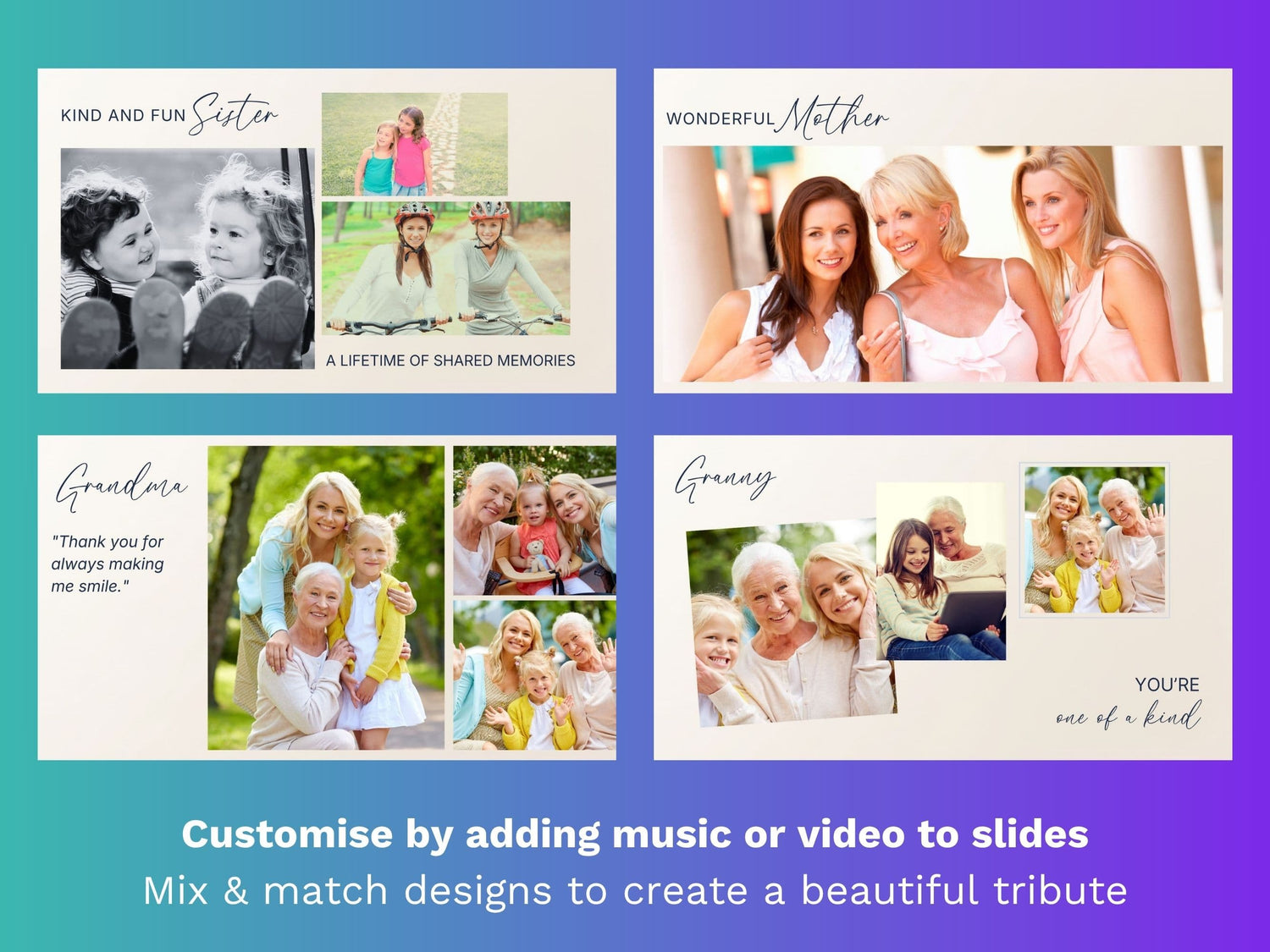 Gold Cross Canva Funeral Slideshow Template