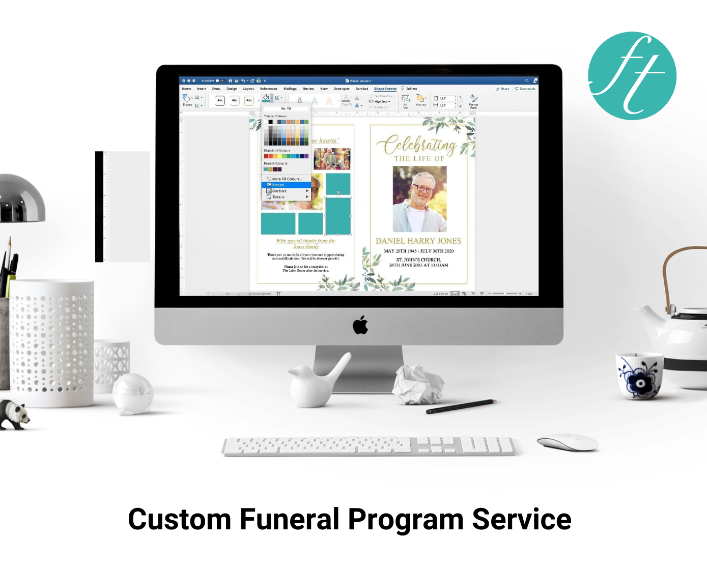 Custom Funeral Program Service