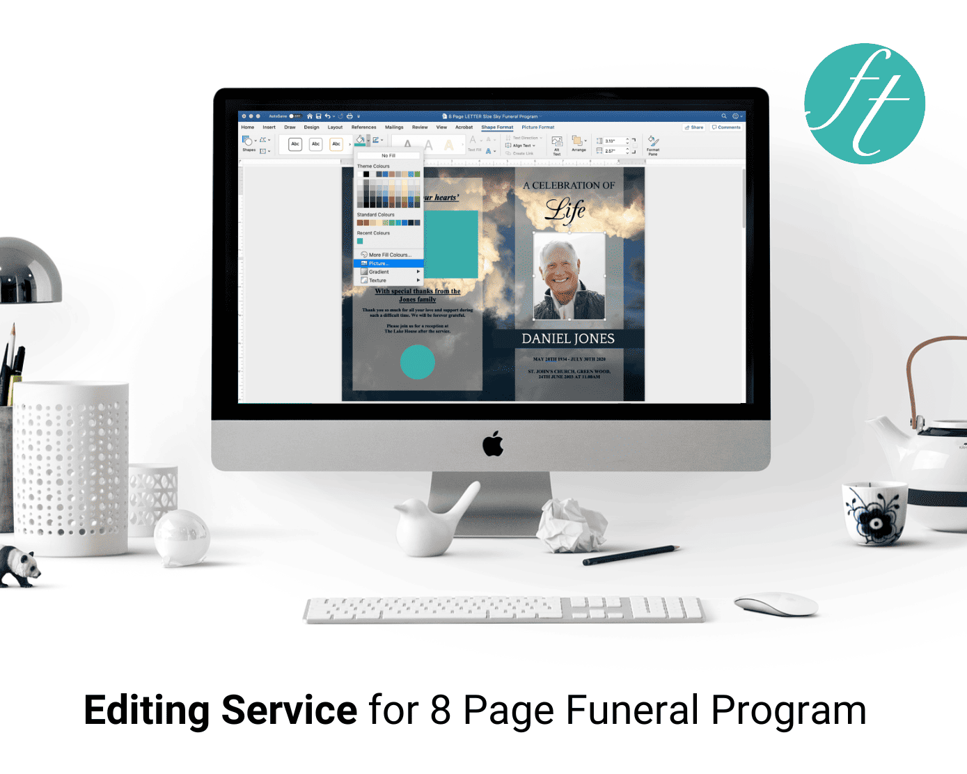 8 Page Program Editing Service