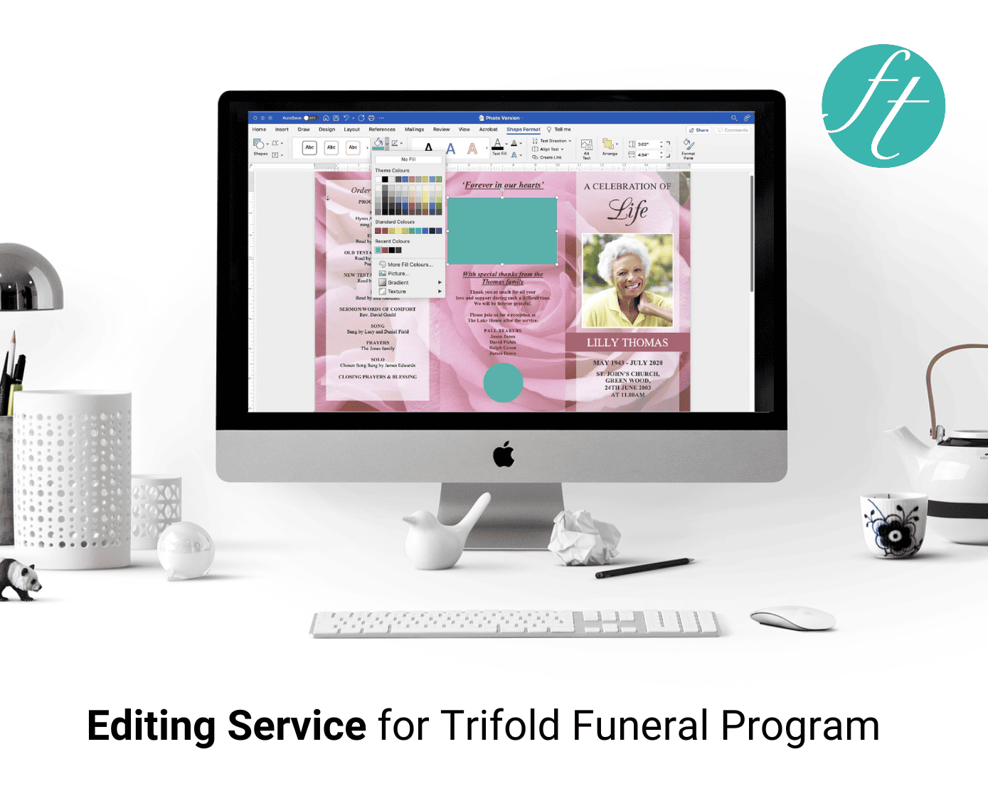 Editing Service Funeral Templates