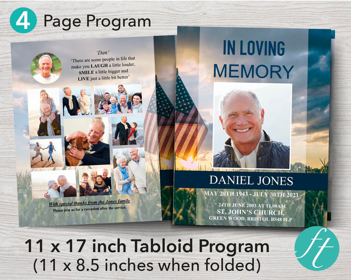 11x17 Funeral Program Templates tagged quot Military quot Funeral Templates 11x17 Funeral Program Templates tagged quot Military quot Funeral Templates