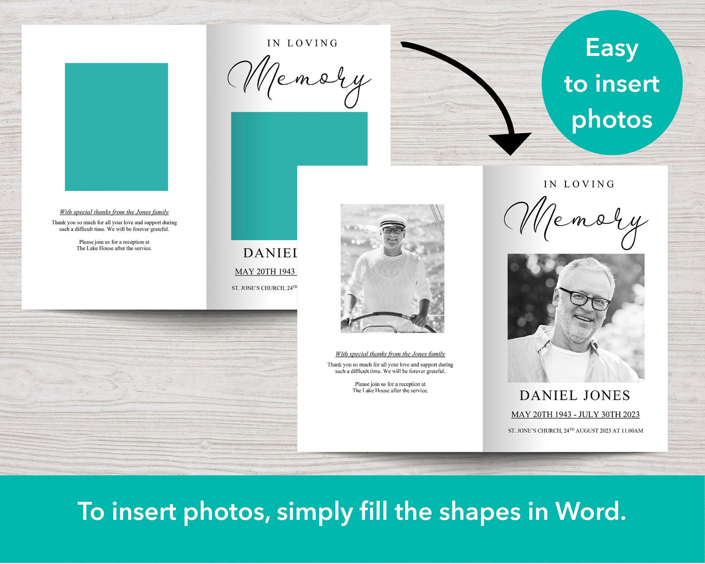 Modern Funeral Programs Examples 4 Page Modern Funeral Program Template – Funeral Templates
