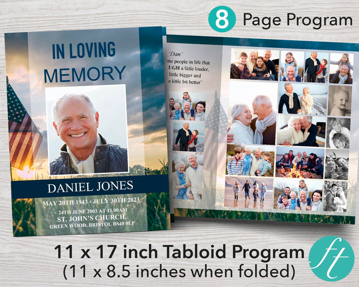 11x17 Funeral Program Templates – tagged 