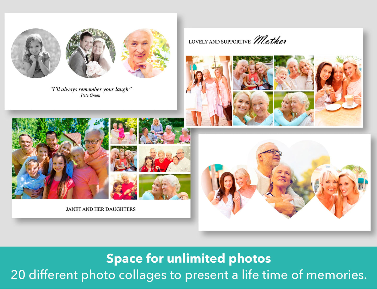 Premium Funeral Slideshow Template in Minimalist White