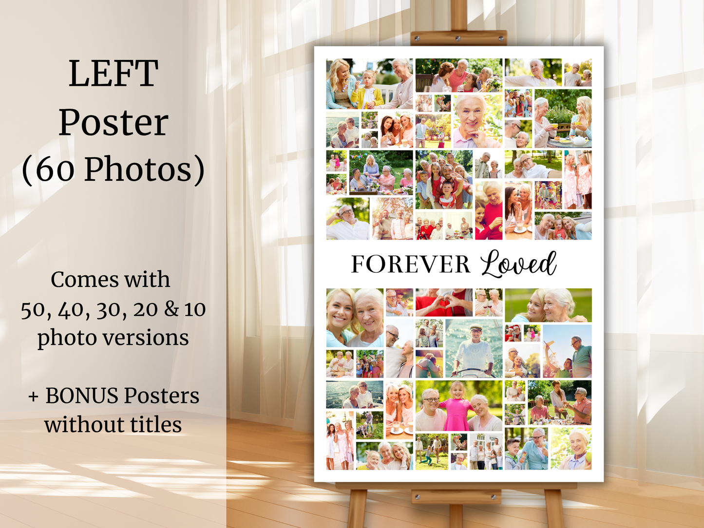 Classic Funeral Poster Bundle (Canva Templates)