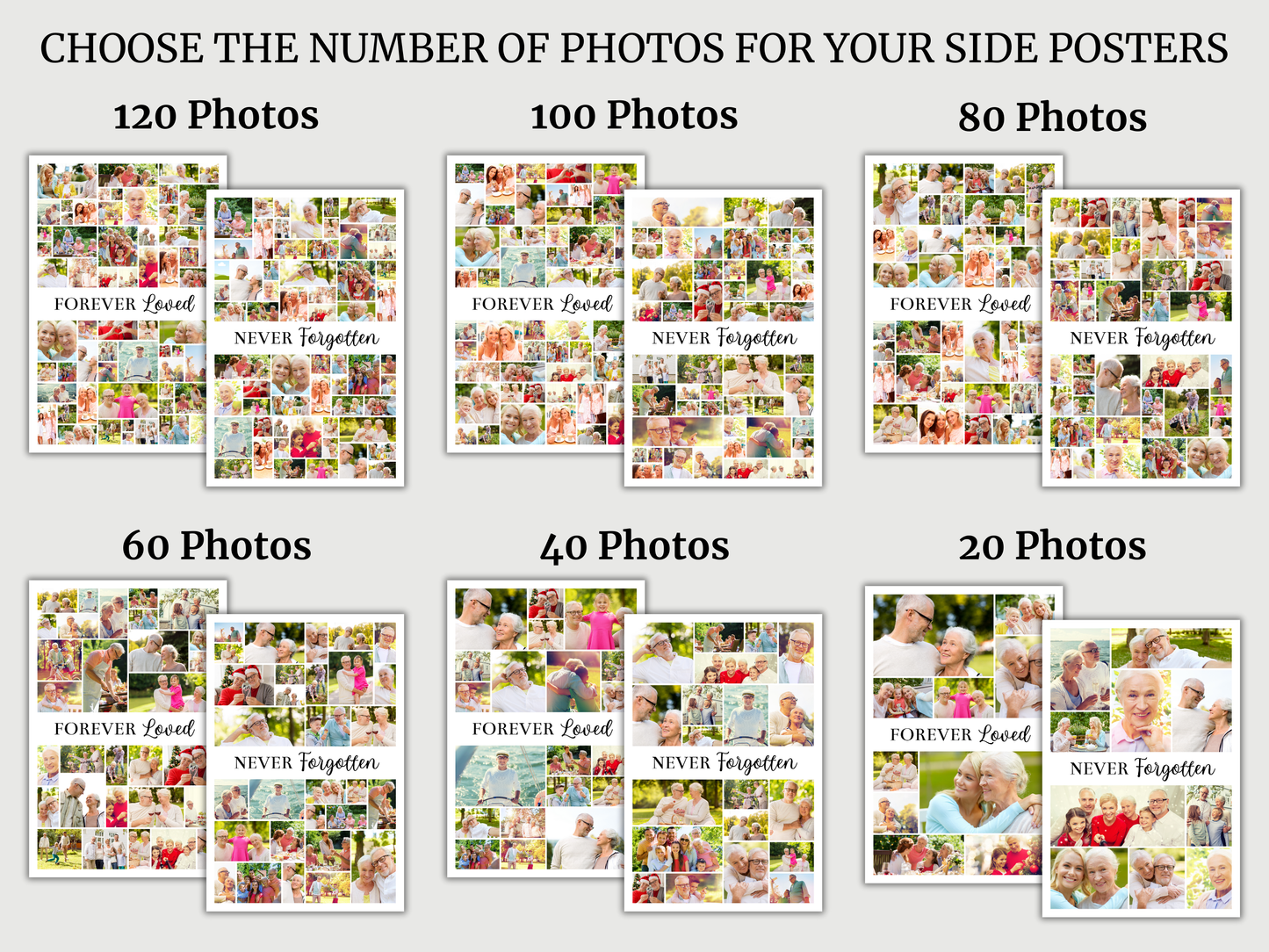 Classic Funeral Poster Bundle (Canva Templates)