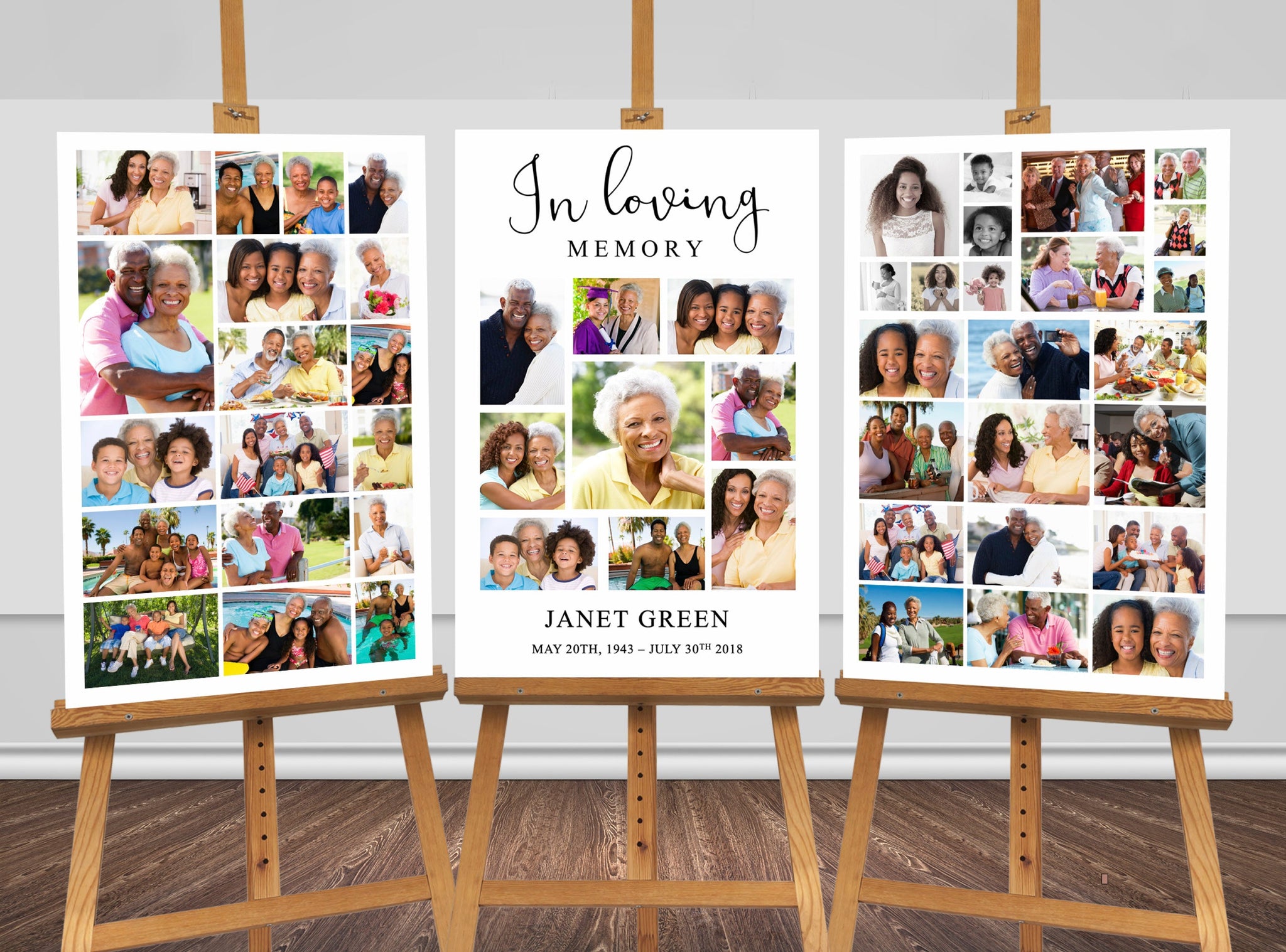 In Loving Memory Funeral Photo Display – Funeral Templates