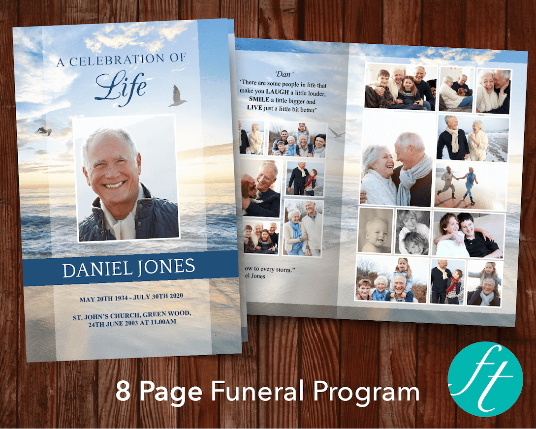 Top Three 8-Page Funeral Program Templates (Commercial Licenses)