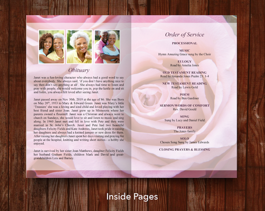 Top Three 8-Page Funeral Program Templates (Commercial Licenses)