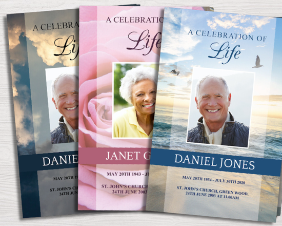 Top Three 8-Page Funeral Program Templates (Commercial Licenses)