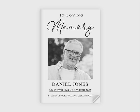 Products 4 Page Modern Funeral Program Template