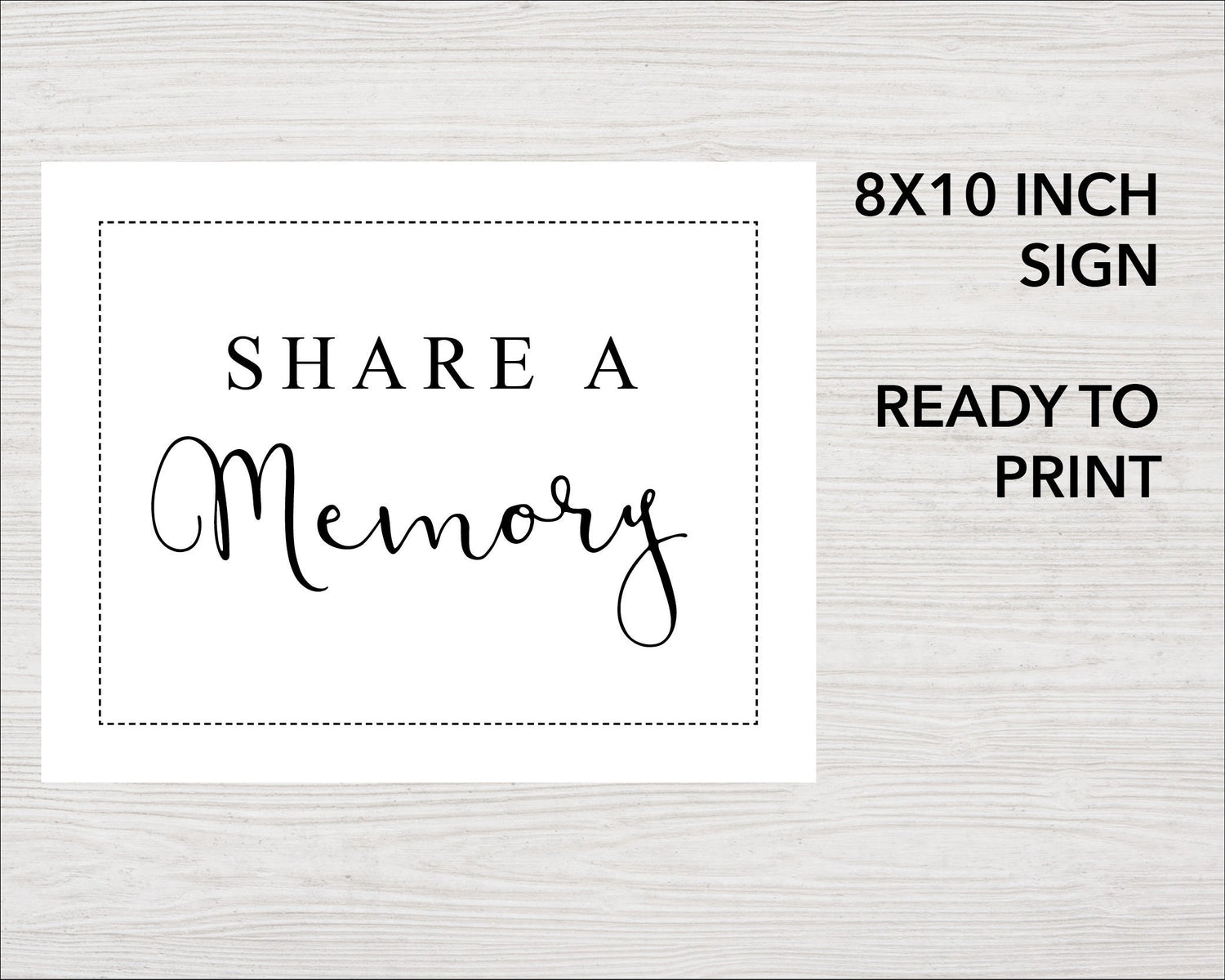 Share a Memory Sign and Cards | Classic – Funeral Templates share-a-memory-sign-and-cards-classic-funeral-templates