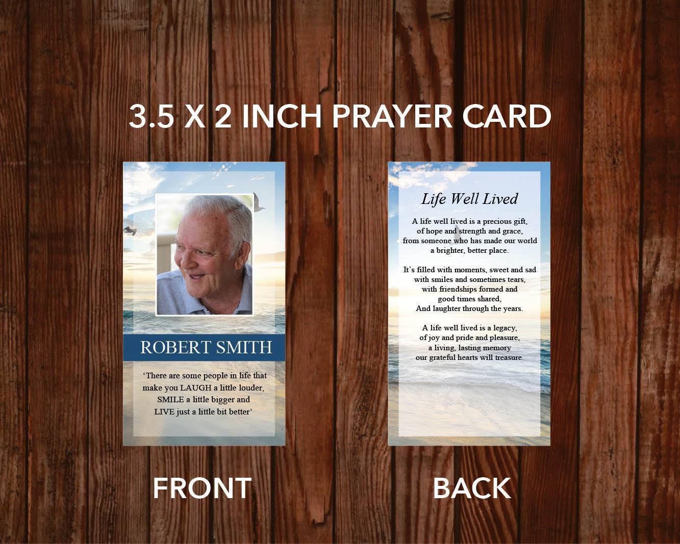 4 Page Beach Funeral Program Template + 4 matching Templates – Funeral ...